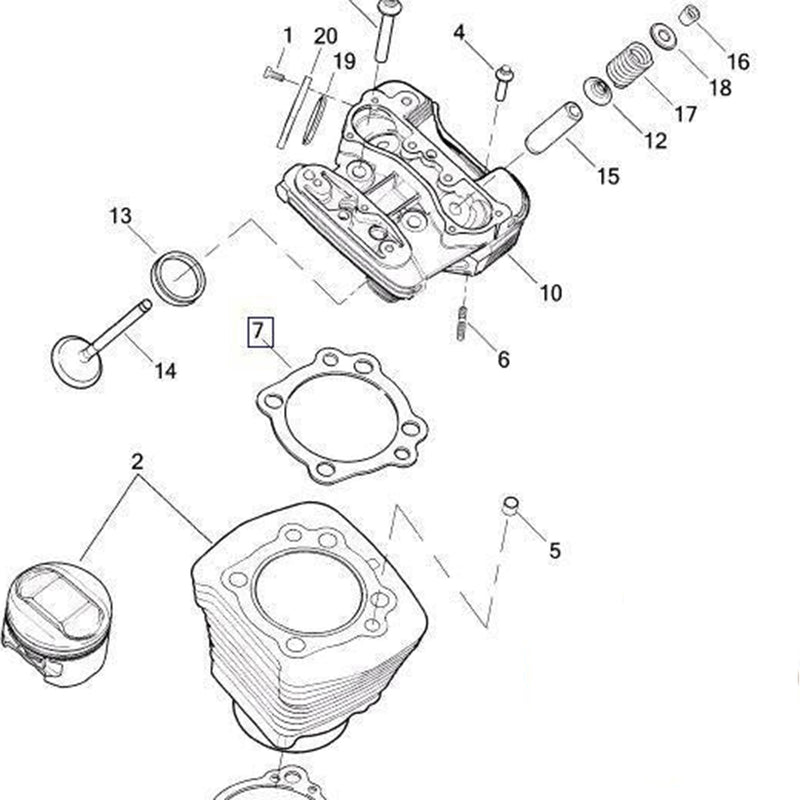 Cilinderkoppakking - OEM 16770-84F