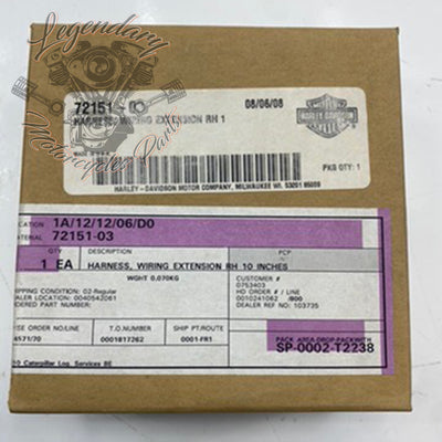 Extensión de cableado OEM 72151-03