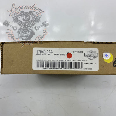 Top engine gasket kit OEM 17040-92A