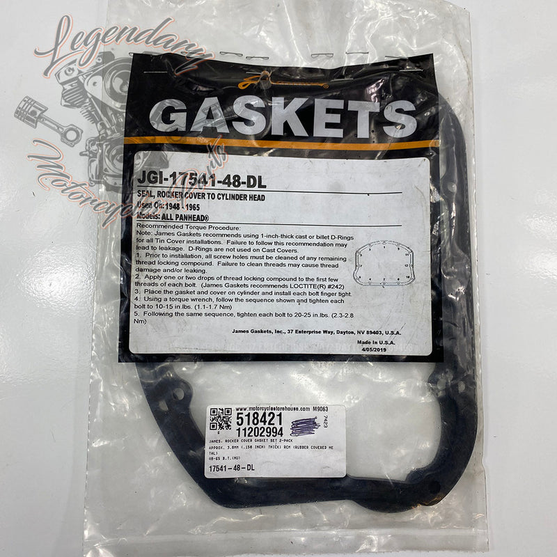 Rocker cover gaskets Ref. 518421