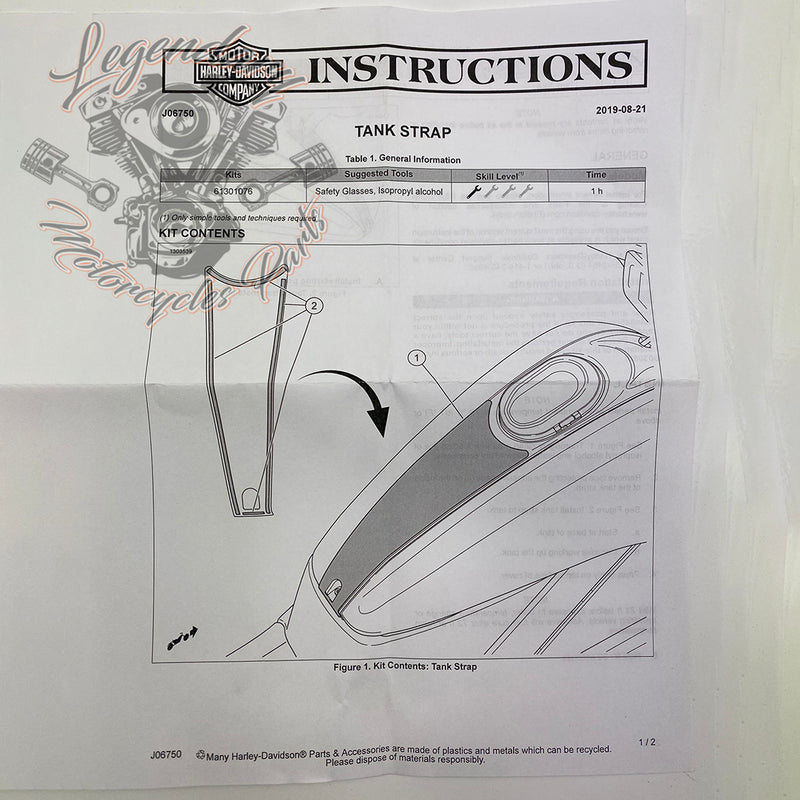 Fuel tank cover OEM 61301076