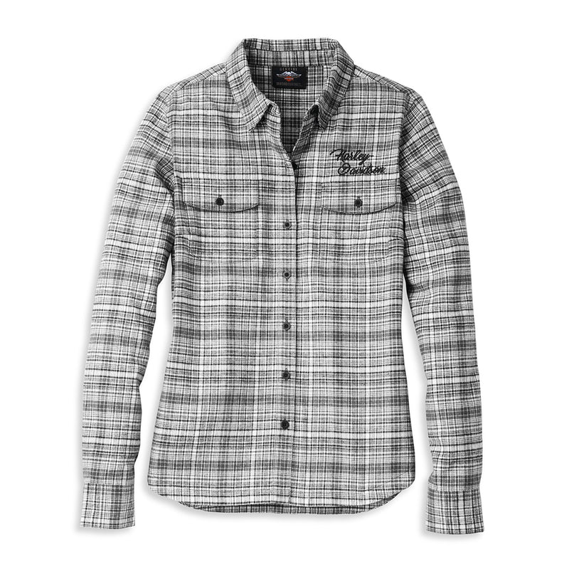 Chemise en flanelle à carreaux - Femme