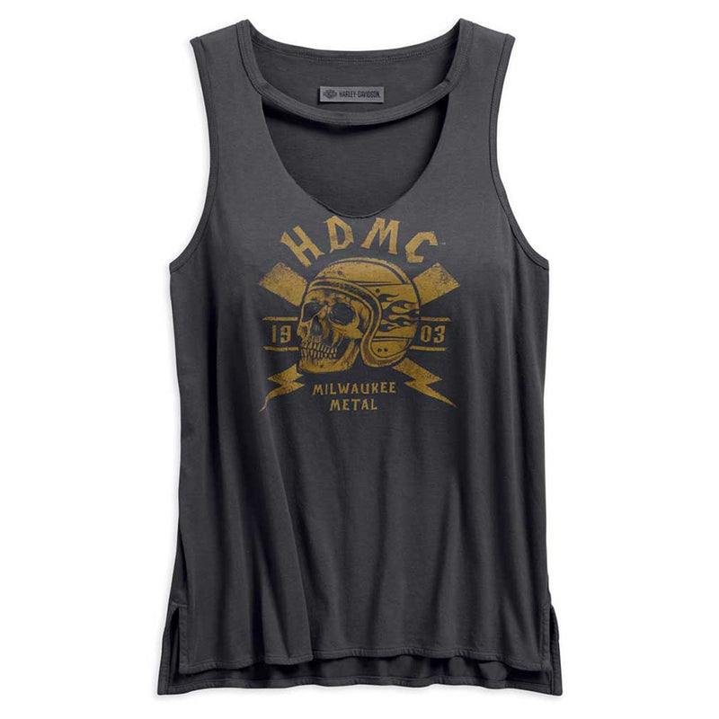 Skull Lightning Tank Top - Women