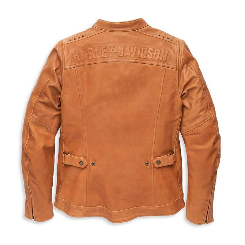 Electra Mandarin Leather Jacket - Women