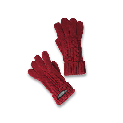 Silver Wing Bonnet and Gloves Set - Women's