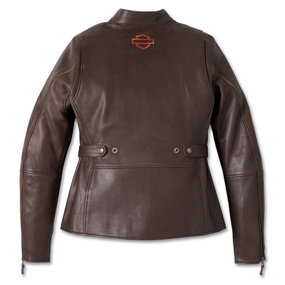 Blouson en cuir Victory Lane - Femme