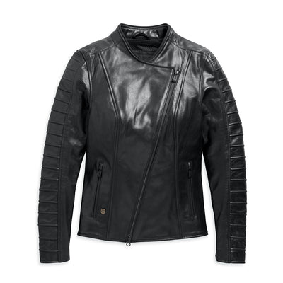 Ozello Perforated Leather Jacket - Women