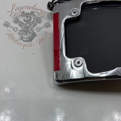 Curved license plate surround with LED lighting OEM 67900275