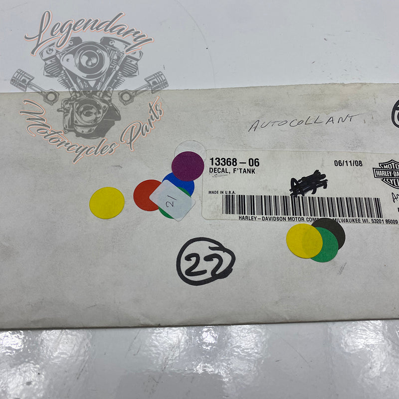 Tank Sticker OEM 13368-06