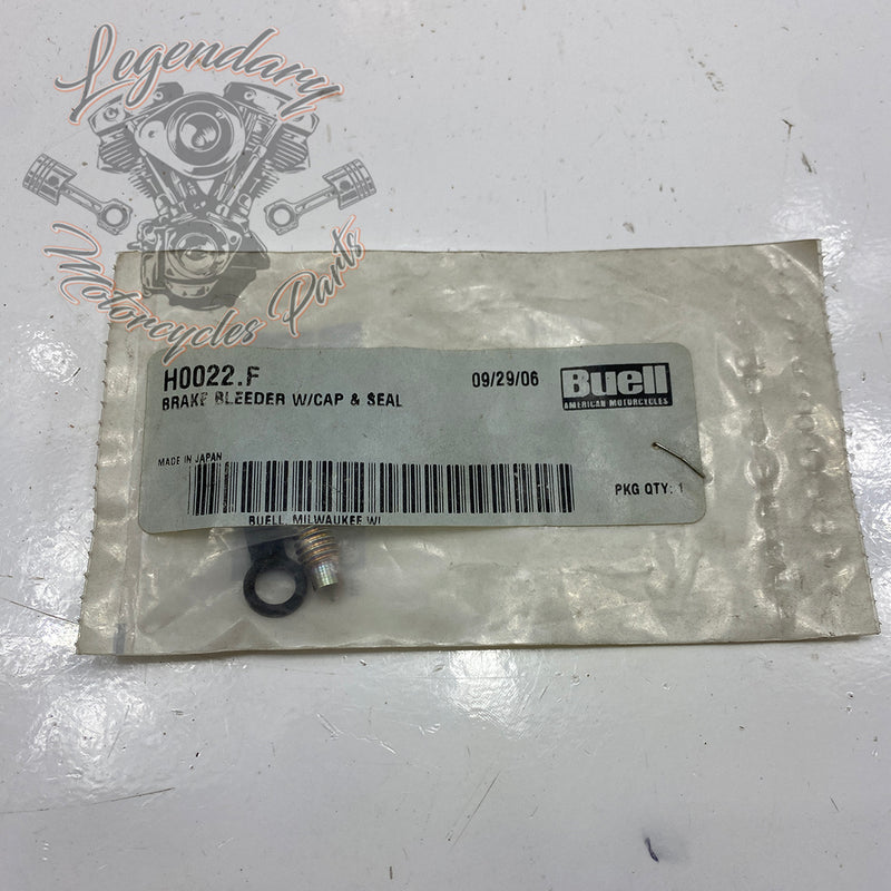 Front brake bleeder screw with cap and seal OEM H0022.F