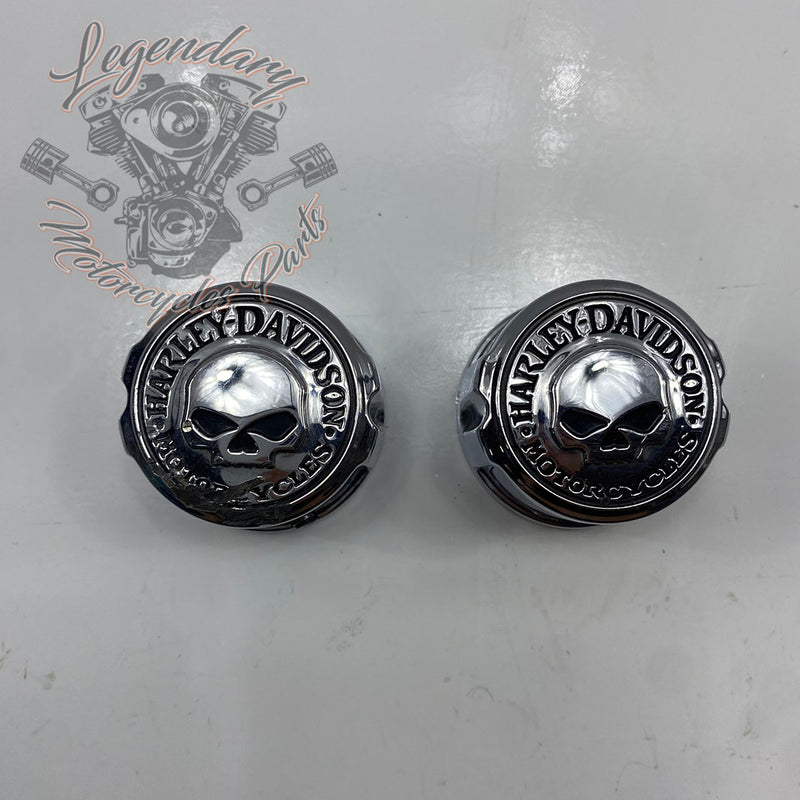 Cachas de tuerca del eje de la rueda delantera Skull OEM 43163-08A