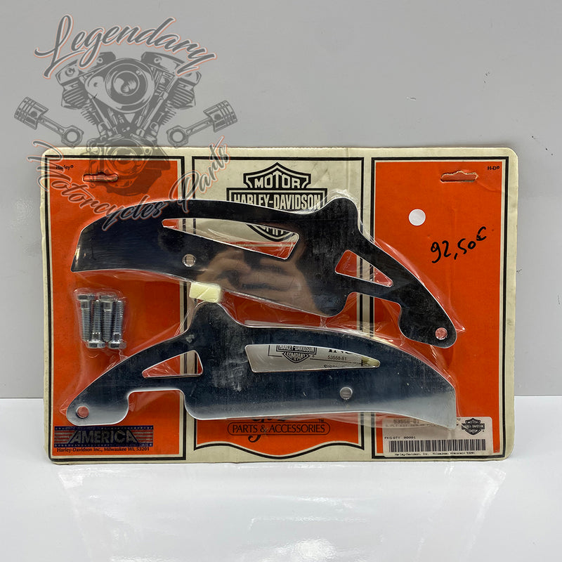 Plaques de fixation latérales de sissy bar OEM 53558-81