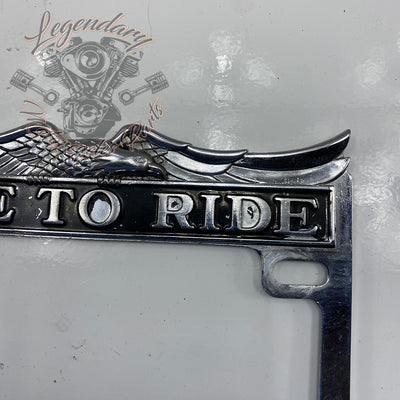 Live To Ride License Plate Holder Réf. 160179