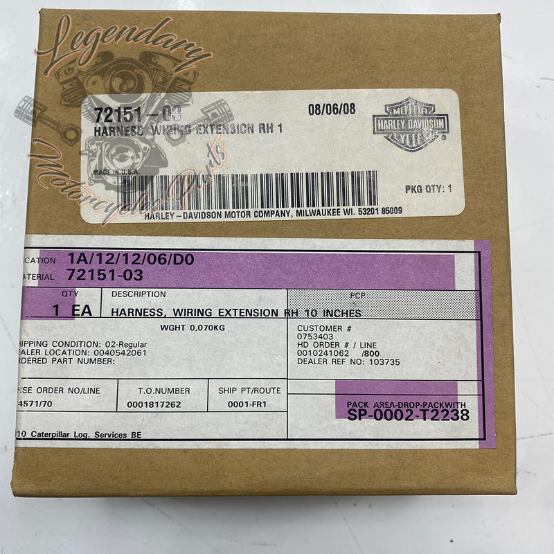 Prolunga del cablaggio OEM 72151-03