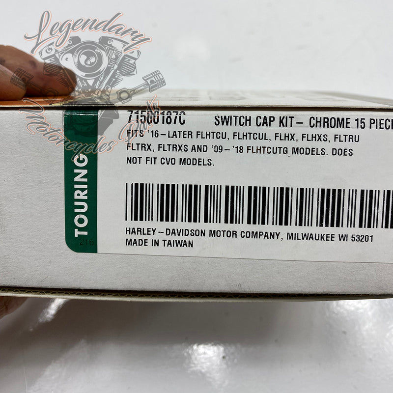 Kit de tampa de botão de comutador cromado OEM 71500187C