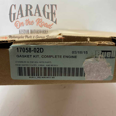 Complete engine gasket kit OEM 17058-02D